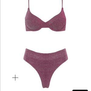 Triangl Macia grape sparkle bikini